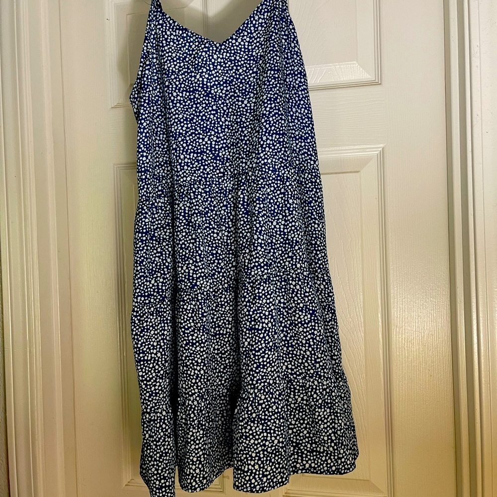 SHEIN lightweight blue & white summer dress.
